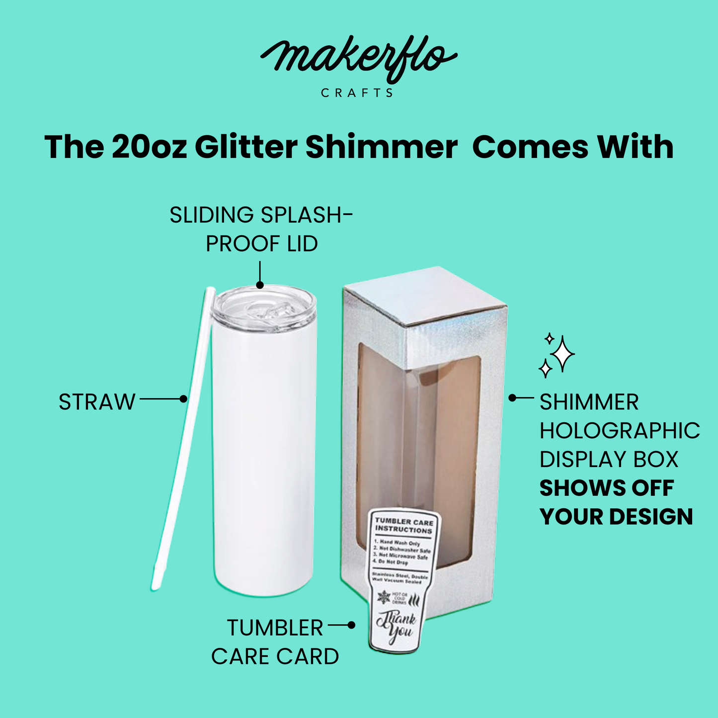 20oz Skinny Tumbler Glitter Shimmer-3