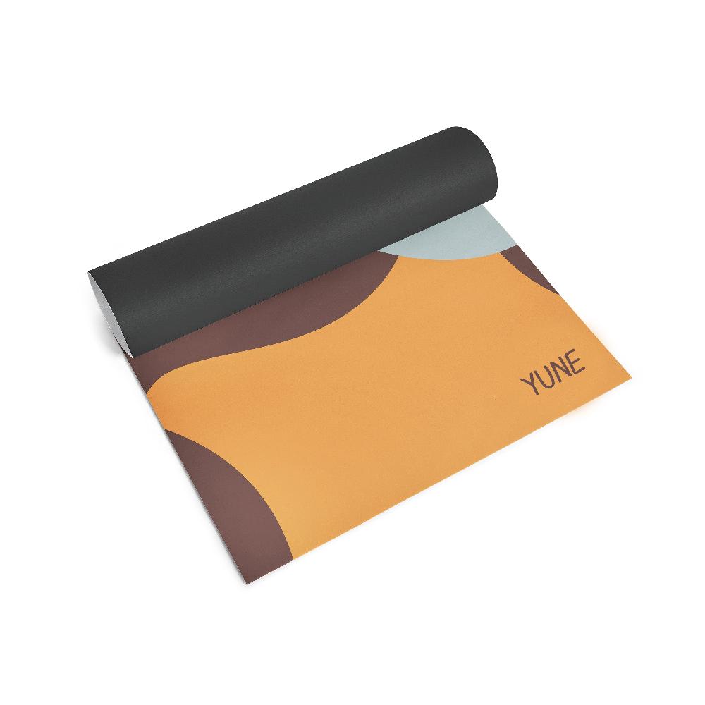 Yoga Mat | 6mm Thick | Brown | Non-Slip | Eco Friendly | Yune Yoga | Harper-1