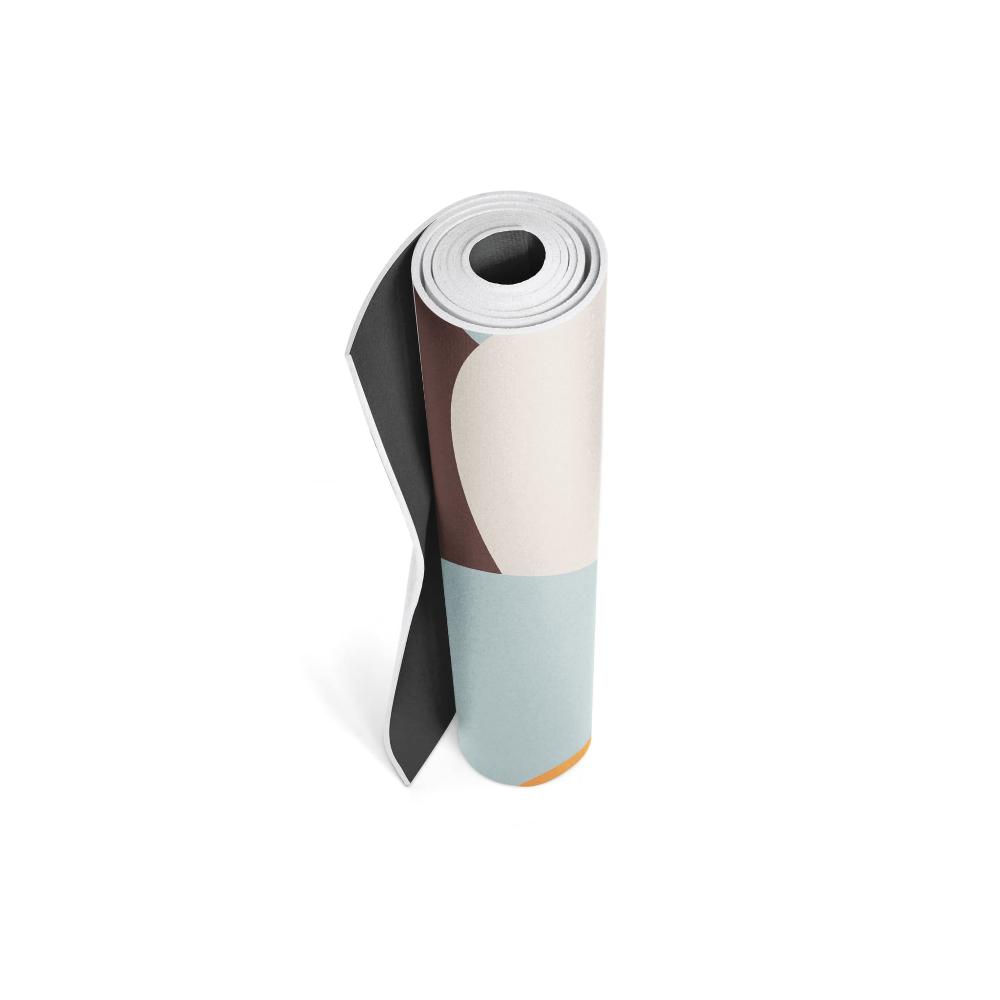 Yoga Mat | 6mm Thick | Brown | Non-Slip | Eco Friendly | Yune Yoga | Harper-2